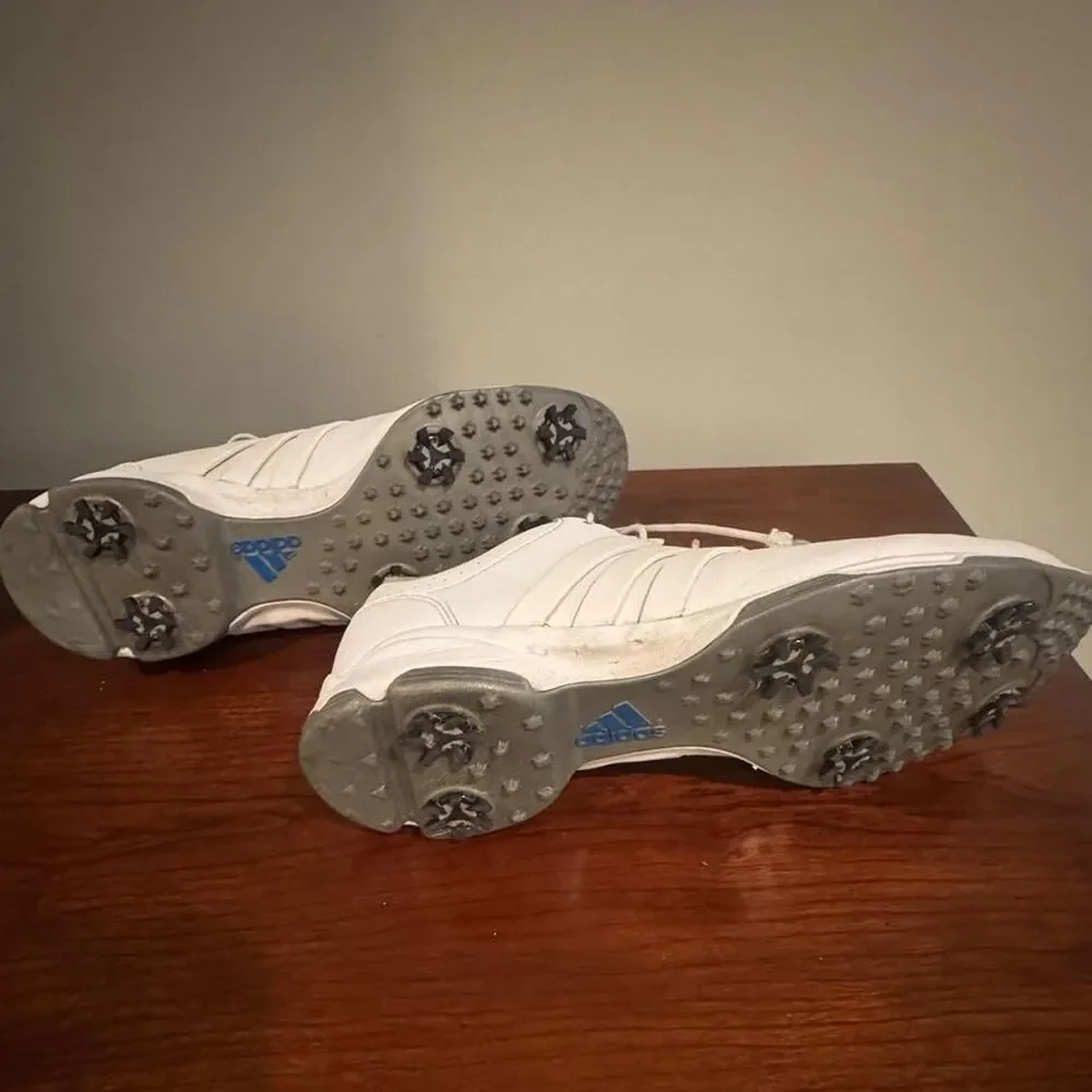 Adidas Men's White and Cream Trainers